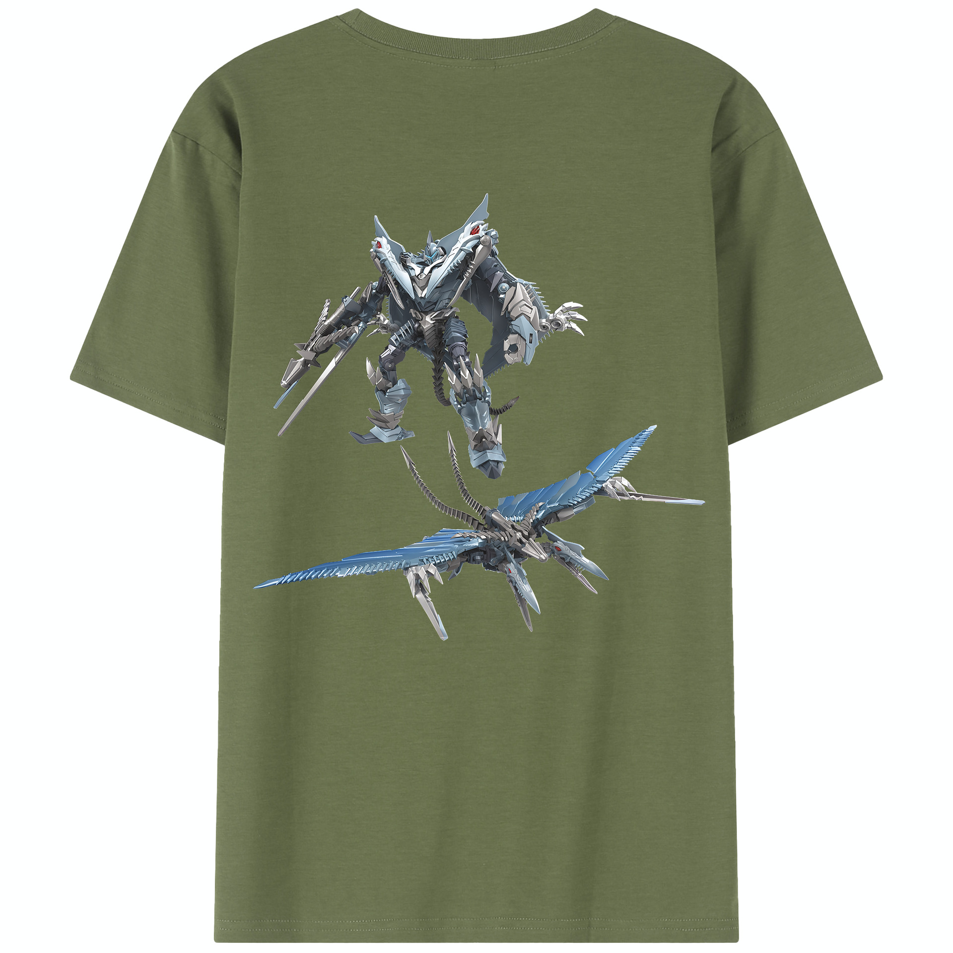 （画像用） Transformers トランスフォーマー 綿100％半袖Tシャツ（背面プリント）